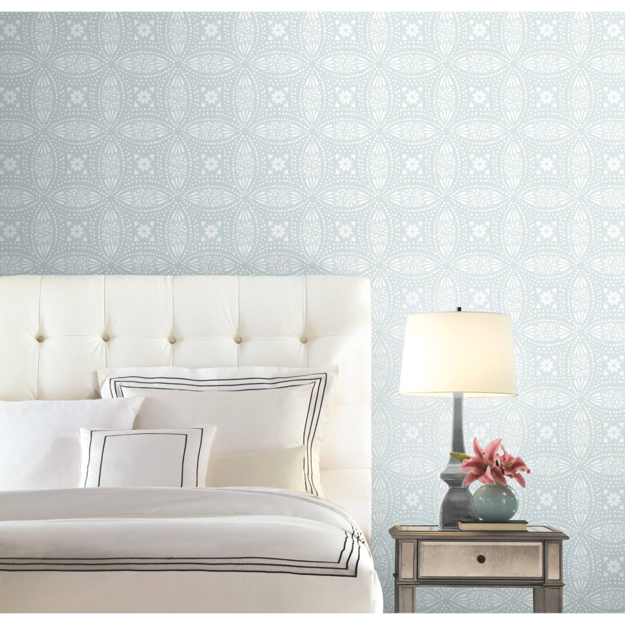 RoomMates Overlapping Medallions Peel & Stick Wallpaper